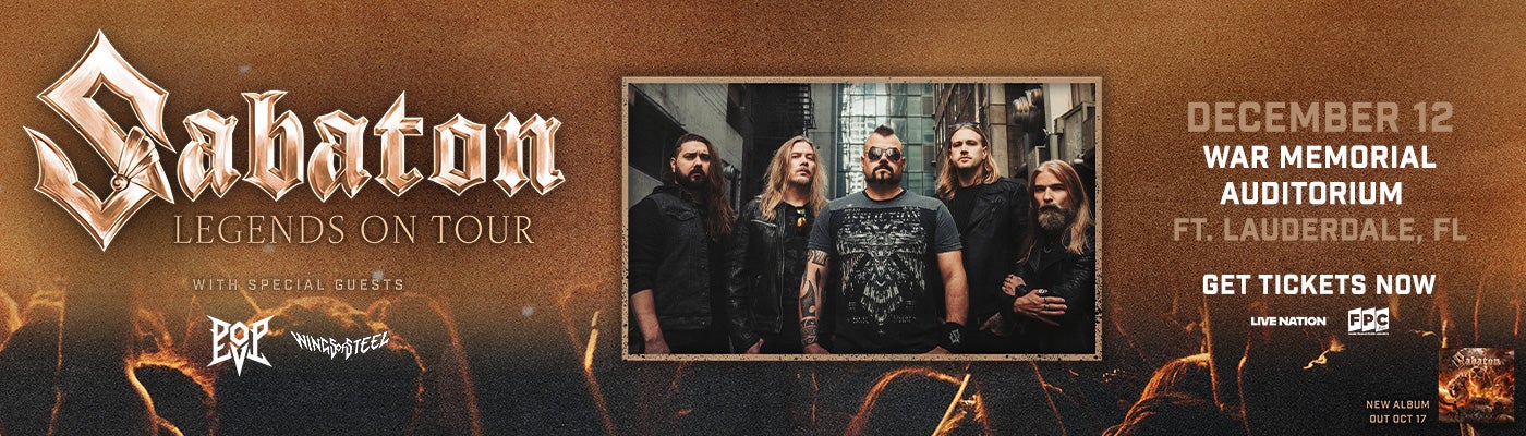 RESCHEDULED - Sabaton: Legends On Tour