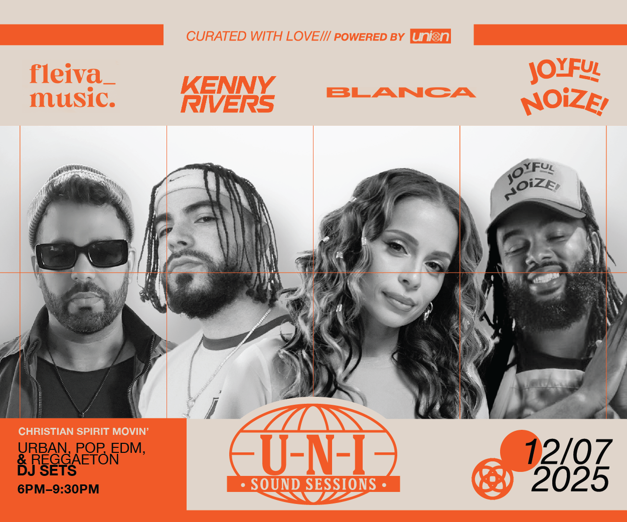 UNION Announces ‘U-N-I Sound Sessions’ at War Memorial Auditorium on Sunday, Dec. 7